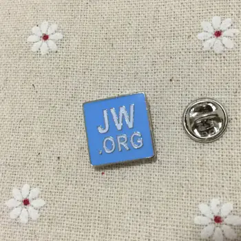 10 adet/çok toptan Mavi Jw.org Kıyafetinin Yaka Pin Rozetleri Emaye Broş Metal Sovyet Rozeti Hediye Pimleri