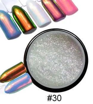 0.2 Gram/Kutu AURORA Pigment Unicorn Rainbow Ayna Meerjungfrau Denizkızı Nailart Trend Pigment Unicorn Rainbow Ayna