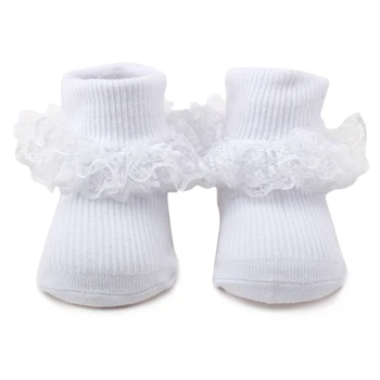 0-2 yaşında Bebek Kız bebek Dantelli Çocuk Çorapları Toptan Yüksek Kaliteli Bebek Çorap Fabrika Fiyatı el Yapımı