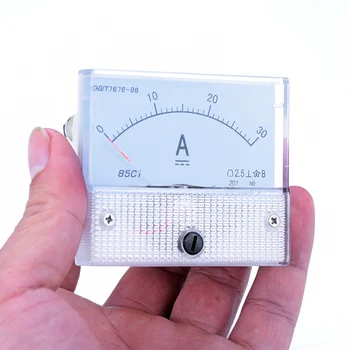 0 profesyonel elektrik sayacı dc ampermetre aralığı-30A plastik kasa analog ampermetre