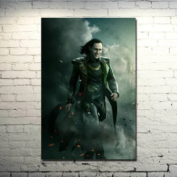 004 2 Karanlık Dünya Poster 13x20 32x48 inç süper Kahraman Filmi Resimleri Thor Oturma Odası Dekorasyonu için Loki