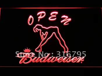 051 Budweiser Egzotik Dansçı Kız ile On/Neon Tabela LED Off seçmek için 20+ Renk 5 Boyutları Geçin