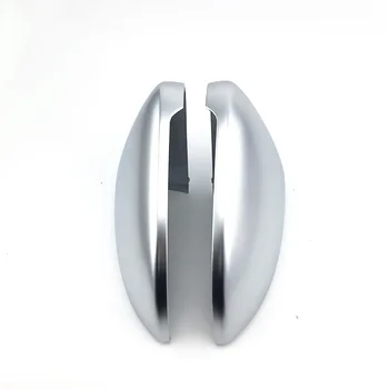 1:1 Yedek Gümüş Ayna Kapakları ABS Mat Krom Araba Yan Ayna Volkswagen Golf için 7 VII R Wagen Kapsar