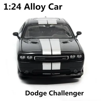 1:24 araba alaşım yüksek simülasyon model araba dodge challenger, metal diecasts, kabotaj, çocuk oyuncak araçlar, ücretsiz kargo