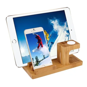 1 3 Apple Watch İPhone açık kahverengi İçin Dock İstasyonu Şarj Cihazı Tutucu Stand Şarj