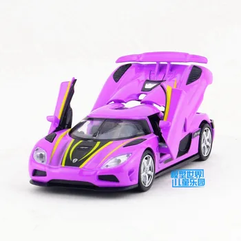 1:32 Ölçek/Döküm Modeli/Agera R Süper Oyuncak/Ses & Işık/Çocuk hediye/Eğitim Toplama/geri Arabayı Çekin