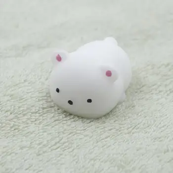 1 Adet 3D Squishy Yavaş Yükselen Cep Telefonu Askısı Karikatür Kedi Ayı Tavşan Topları Serisi Telefonu Aksesuarları Sevimli