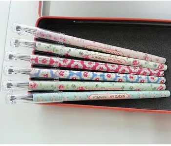 1 ADET/Lot Vintage Romantik Çiçek jel kalem Kawaii kırtasiye zakka Ofis malzeme maddeleridir okul malzemeleri