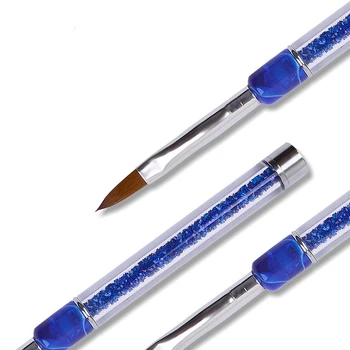 1 Adet Renkli Taslar Tırnak Sanat Kalem Degrade Tırnak Fırçası 3D DİY Tasarım UV Jel Lehçe Çizim Kalemi Tırnak Araçları Oyma