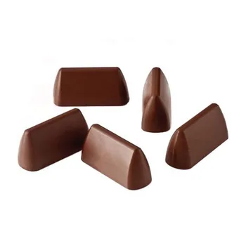 1 ADET Silikon 24 Boşluklar Dikdörtgen Tepe Kek Tatlı Mini Bademli Kek Dekorasyon Araçları Çikolata Kalıp Şeklinde