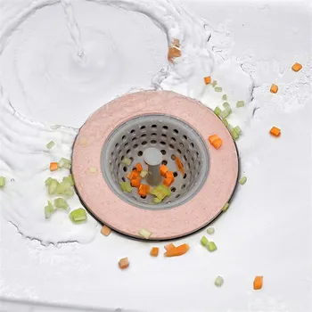 1 adet Silikon TPR Mutfak Lavabo Süzgeç kevgir Kanalizasyon Saç Filtre süzgeci Banyo Lavabo Kanalizasyon Kapağı lavabonun Drenaj Duş