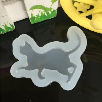 1 adet UV Reçine Takı Sıvı Silikon Kalıp Sevimli Hayvan Kedi Reçine DİY Serpmek Süslemek İçin Kalıp Kalıp Yapımı Takılar