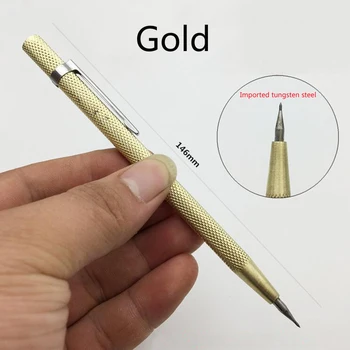 1 ADET yeni stil Seramik Kalem İşaretleme Araçları, Dağlama Cam Kabuk Metal Markalama Yazı Çelik Uç Tungsten Scriber
