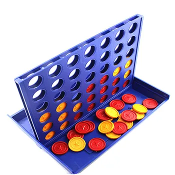 1 set Taşınabilir Plastik 3D Dört Satranç Çocuk oyuncakları-Bingo Oyunu Antistress Çocuk Eğitim Oyuncak Masaüstü Oyunları
