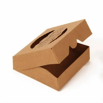 10*10*3cm Kraft Kutu Kraft Kağıt Ambalaj Kutusu küçük sabun Boxs mini pasta kraft kutu A4