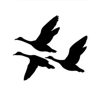 10*12.5 CM Ördek Uçan Araba Sticker Kuşları Motosiklet Araba Çıkartmaları Av Yaratıcı Dekoratif Kuş Çıkartmaları