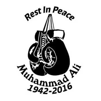 10.2 CM*Sticker C8 Siyah Şerit Muhammed Ali boks Motosiklet Araba Çıkartmaları Ve Çıkartmaları Açık Araba Penceresi Çıkartma 14-0341