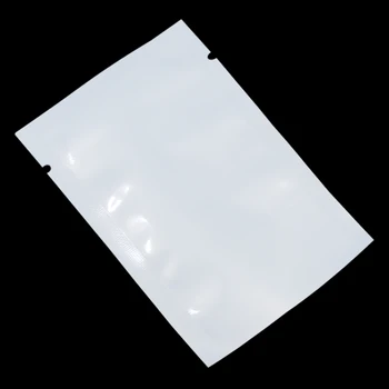 10 200 Adet/Lot*Kahve Depolama Beyaz / Açık Isı İçin 15cm Şeffaf Plastik Üstü Açık Vakum Torbası Yapışmalı Perakende Paket Çanta