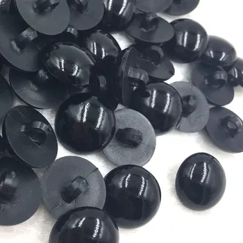 10/50/100pcs Yuvarlak Siyah Renk Düğmeleri Dikiş veya PT135 Defteri, Uygun Reçine