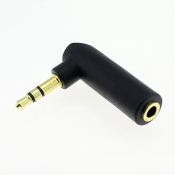 10 adet 3.5 mm Kulaklık Jack Audio Konnektör Erkek 90 Derece Dirsek L-tip Altın kaplama Sağ Açı Dişi Adaptör Kulaklık Fişi Çevirin