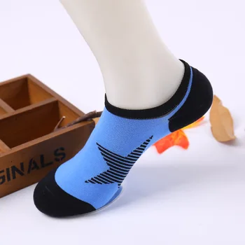 10 adet=5Pair/çok Erkek Çorap Görünmez Çorap ayak Bileği Star modelleri Mutlu Çorap Erkek Rahat Tekne Çorap EUR 38-42 Harajuku