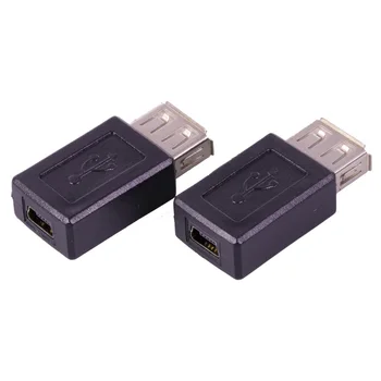 10 adet/lot 5 Mini USB Dişi Adaptör USB Konnektör Dönüştürücü Klasik Basit Tasarım PİN 2.0 Tipi Dişi BİR Jack USB