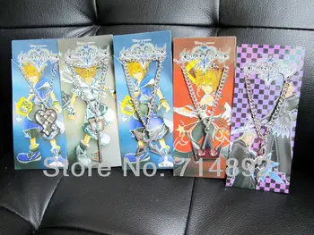 10 adet/lot Kingdom Hearts kolye crown Anime Oyunu kingdom hearts cosplay keyblades hediye ücretsiz kargo için 5 stil kolye