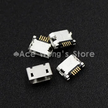 10 adet/LOT Mikro USB 5 P,5-pin Micro USB Jack,yuva (USB-7)Şarj Mikro USB Konnektör Kuyruk 5Pins