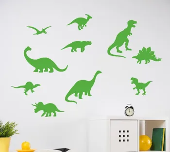 10 Dinozor Duvar Çıkartması - Çocuklar Dinozor Sesleri Çıkartmaları Çocuk Odası Duvar Dekor Sticker-74 Çocuk Odası Duvar Set Y