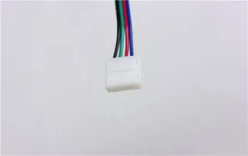 10 pcs15cm 4 pin Led Şerit süratli oyunlar ve servisler sunmaya devam RGB Renk 10mm PCB İçin Tel Kablo 12 V de conectores led Konnektör
