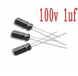 100 1UF Elektrolitik Kondansatörler 1UF 100 Cilt: 5*11 en iyi kalite