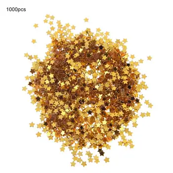10000pcs/PVC 3mm Yıldız Masa Konfeti Sprinkles Doğum günü Partisi Düğün Dekorasyon Sparkle Altın Yıldız Parti Malzemeleri Ayarlayın