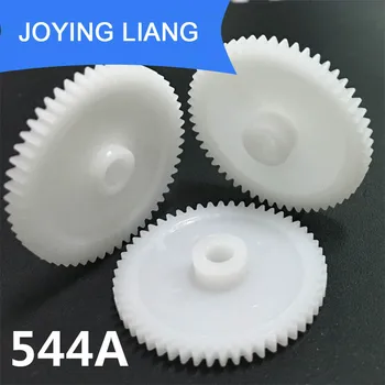 (1000pcs/lot)544A 0.5 M 54 Dişleri 4 mm Şaft Sıkı Pom Plastik Pinyon Dişli Oyuncak Model Dişli