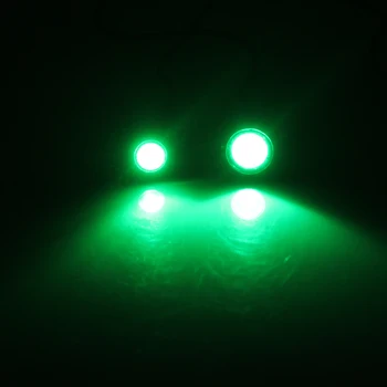 100PCS Işık Kaynağı Yedek Geri Park Sinyal Lambası MÖ Çalışan Gündüz 18 Kartal Göz gündüz farı-23mm siyah/şerit Led