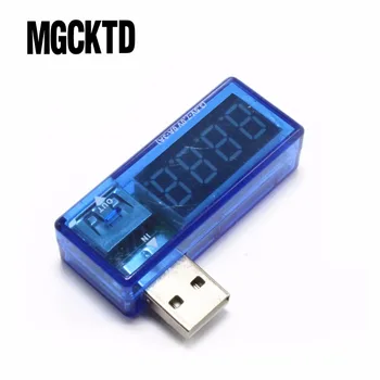 100PCS/LOT Dijital USB Mobil Güç akım gerilim Test cihazı Metre Mini USB Şarj Cihazı doktor voltmetre ampermetre şarj