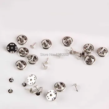100Pcs /lot gümüş renkli Metal Kelebek Broş Bulgular, Giysi Rozeti İşaretçilerine dekorasyon Kavramalar