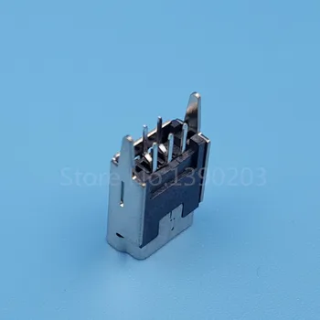 100Pcs Mini USB B Tipi Kadın Düz PCB Montaj Bağlayıcı 5Pin Soket Lehim