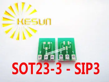 100PCS SOT23 SOT23-3 sıra SİP3 DİP 0,95 MM Pitch Zener Diyot MOS Transistör IC Soket adaptör / Adaptör plaka PCB