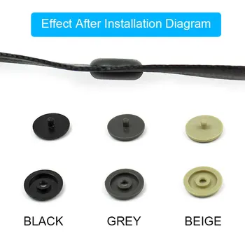 100PCS Üç Renk İsteğe bağlı Plastik Emniyet Kemeri Tokası Stoper Klip Tutucu Stop Düğmesi emniyet Kemeri