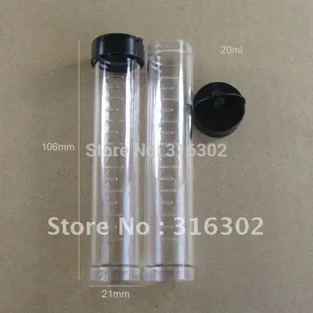 106mm cap ,21 İle 50pcs/lot 20ml Net Pastic Tüp, plastik şişe Tüp Şekli*