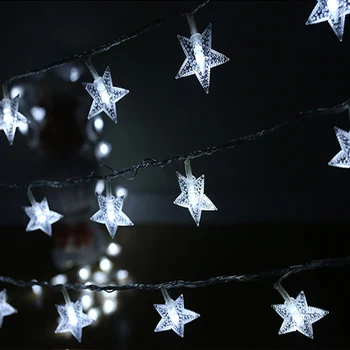 10m 70 twinkle stars garland Noel Düğün perde Ev Dekorasyon ışık Dize Işık 220V/110 V RGB, Sıcak Beyaz LED