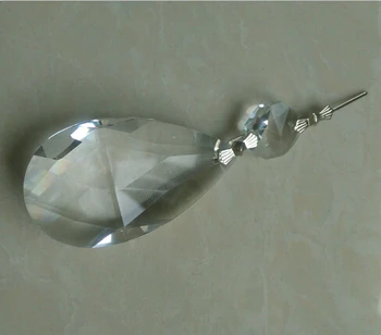 10set/lot,50mm Gümüş kelebek koruma bağlayıcı set kristal damla kristal prizma damla+1 adet 14 mm sekizgen boncuk yönlü