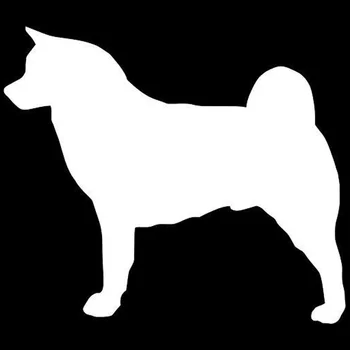 11*9.5 CM Akita Köpeği Çıkartma Vinil Sticker Sevimli Hayvan Desen Araba Kapak Çizik C6 Aksesuar Etiketler-0073 Dekorasyon