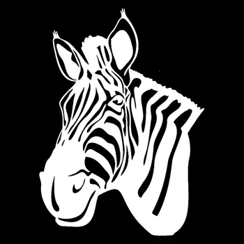 11 cm*15cm Zebra Hayvan Motosiklet Araba-Vinil Çıkartmalar Stil S3 Siyah/Gümüş-5476 Çıkartmaları