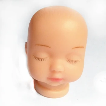 12 adet/lot Yeni Stil Uyku Bebek Baş Moda ABS Çanta Anahtarlık İçin Oyuncak için DİY Takı Aksesuar Kolye