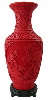 12 inç / Nefis Çin Klasik Kırmızı Zincifre Lake Hayırlı Güzel Çiçek Vazo Tasarımları