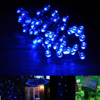 12 MİLYON 100 LED Güneş Paneli Peri Dize Işıkları Açık Bahçe Ev Noel Düğün Noel Ağacı Dekorasyon için Lamba Güç