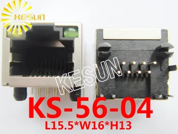 120PCS LED 8P8C yeniden Metal PCB Sağ Açı Dişi Modüler Ağ Soket ağ bağlantısı ile HARİCİ 56 Kalkanı tip x