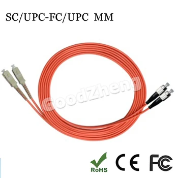125 1 Çift SC/UPC-FC/UPC fiber optik patch cord kablo, MM, multi-mode, çift yönlü 62.5/3M/5M/10M/15M Ev Elektrik Telleri