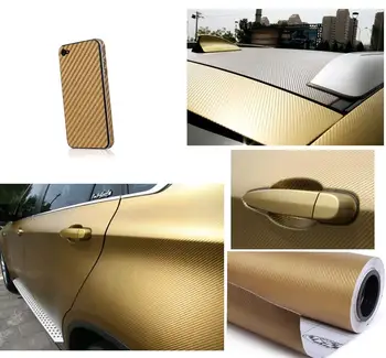 127x10cm Araba Yüksek Kaliteli Çıkartmalar Stil 3D Karbon Fiber dimi şerit Film sarmaşık gibi sarmak Dekorasyon DİY kolay çıkartma Toptan